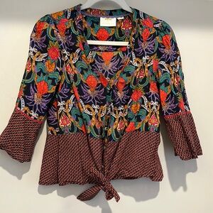 Maeve tie front top size 8